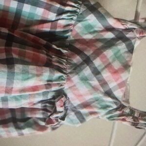 Grid sling sleeveless pastel plaid kids dress